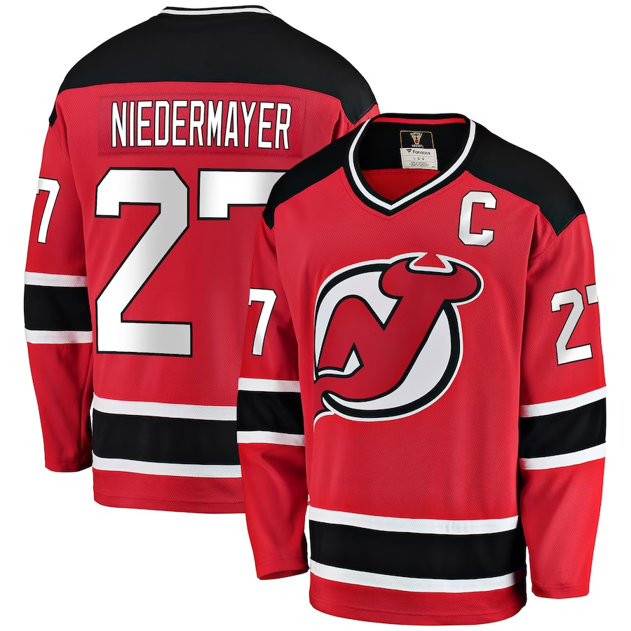 Men's New Jersey Devils Scott Niedermayer #27 Red Jersey